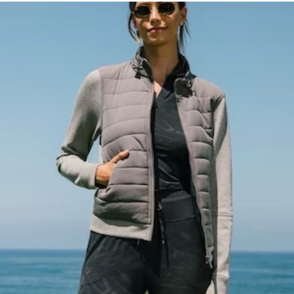 Travis Mathew Espresso Martini Activewear Jacket Heather Thunderstorm Gray New M - Picture 13 of 15